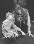 (L-R) Actors Scott Schwartz and Keith Jochim as the Creature in a scene from the Broadway production of the play "Frankenstein.".