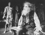 (R-L) Actors John Carradine and Keith Jochim as the Creature in a scene from the Broadway production of the play "Frankenstein.".