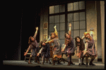 Dancing orphans in a scene from the Detroit production of the musical "Annie."