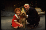 Annie, Sandy and Daddy Warbucks in a scene from the Toronto production of the musical "Annie."