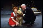 Annie, Sandy and Daddy Warbucks in a scene from the Toronto production of the musical "Annie."