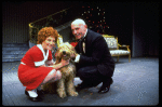 Annie, Sandy and Daddy Warbucks in a scene from the Toronto production of the musical "Annie."