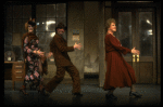 Lily, Rooster and Miss Hannigan in a scene from the Detroit production of the musical "Annie."