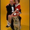 Andrea McArdle as Annie w. Sandy and Reid Shelton as Daddy Warbucks from the Broadway production of the musical "Annie."