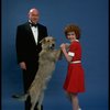 Andrea McArdle as Annie w. Sandy and Reid Shelton as Daddy Warbucks from the Broadway production of the musical "Annie."
