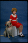 Actress Mary K. Lombardi as Annie w. O'Malley as Sandy from the Detroit production of the musical "Annie."