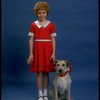 Actress Mary K. Lombardi as Annie w. O'Malley as Sandy from the Detroit production of the musical "Annie."
