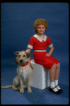 Actress Mary K. Lombardi as Annie w. O'Malley as Sandy from the Detroit production of the musical "Annie."