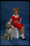 Actress Mary K. Lombardi as Annie w. O'Malley as Sandy from the Detroit production of the musical "Annie."