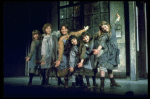 Orphans, incl. Danielle Brisebois in a scene from the Broadway production of the musical "Annie."