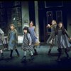 Orphans, incl. Danielle Brisebois in a scene from the Broadway production of the musical "Annie."