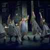 Orphans, incl. Danielle Brisebois in a scene from the Broadway production of the musical "Annie."