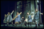 Orphans, incl. Danielle Brisebois in a scene from the Broadway production of the musical "Annie."