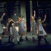 Orphans, incl. Danielle Brisebois in a scene from the Broadway production of the musical "Annie."