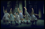 Orphans, incl. Danielle Brisebois in a scene from the Broadway production of the musical "Annie."