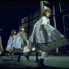 Orphans, incl. Danielle Brisebois (R) in a scene from the Broadway production of the musical "Annie."
