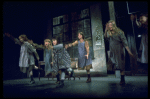 Orphans, incl. Danielle Brisebois in a scene from the Broadway production of the musical "Annie."