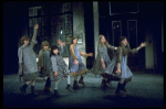 Orphans, incl. Danielle Brisebois in a scene from the Broadway production of the musical "Annie."