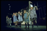 Orphans, incl. Danielle Brisebois in a scene from the Broadway production of the musical "Annie."