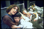 Orphans, incl. Andrea McArdle as Annie and Danielle Brisebois in a scene from the Broadway production of the musical "Annie."