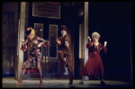 L-R) Actors Barbara Erwin, Robert Fitch and Dorothy Loudon in a scene from the Broadway production of the musical "Annie."