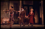 L-R) Actors Barbara Erwin, Robert Fitch and Dorothy Loudon in a scene from the Broadway production of the musical "Annie."