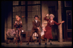 L-R) Actors Barbara Erwin, Robert Fitch and Dorothy Loudon in a scene from the Broadway production of the musical "Annie."