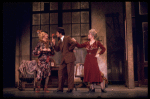 L-R) Actors Barbara Erwin, Robert Fitch and Dorothy Loudon in a scene from the Broadway production of the musical "Annie."