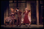 L-R) Actors Barbara Erwin, Robert Fitch and Dorothy Loudon in a scene from the Broadway production of the musical "Annie."