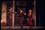 (L-R) Actors Barbara Erwin, Robert Fitch and Dorothy Loudon in a scene from the Broadway production of the musical "Annie.".