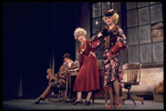 (L-R) Actors Robert Fitch, Dorothy Loudon and Barbara Erwin in a scene from the Broadway production of the musical "Annie.".