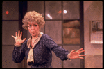 Actress Dorothy Loudon as Miss Hannigan in a scene from the Broadway production of the musical "Annie.".