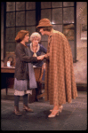 L-R) Actresses Andrea McArdle as Annie, Dorothy Loudon as Miss Hannigan and Sandy Faison as Grace in a scene from the Broadway production of the musical "Annie."