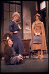 L-R) Actresses Andrea McArdle as Annie, Dorothy Loudon as Miss Hannigan and Sandy Faison as Grace in a scene from the Broadway production of the musical "Annie."