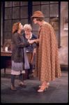 L-R) Actresses Andrea McArdle as Annie, Dorothy Loudon as Miss Hannigan and Sandy Faison as Grace in a scene from the Broadway production of the musical "Annie."