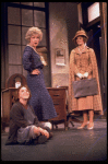 L-R) Actresses Andrea McArdle as Annie, Dorothy Loudon as Miss Hannigan and Sandy Faison as Grace in a scene from the Broadway production of the musical "Annie."