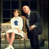 Actors Reid Shelton as Daddy Warbucks and Andrea McArdle as Annie in a scene from the Broadway production of the musical "Annie."