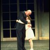 Actors Reid Shelton as Daddy Warbucks and Andrea McArdle as Annie in a scene from the Broadway production of the musical "Annie."