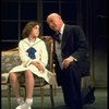 Actors Reid Shelton as Daddy Warbucks and Andrea McArdle as Annie in a scene from the Broadway production of the musical "Annie."