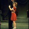 Actors Reid Shelton as Daddy Warbucks and Andrea McArdle as Annie in a scene from the Broadway production of the musical "Annie."