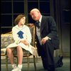 Actors Reid Shelton as Daddy Warbucks and Andrea McArdle as Annie in a scene from the Broadway production of the musical "Annie."