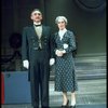 Actors Edwin Bordo and Edie Cowan in a scene from the Broadway production of the musical "Annie."