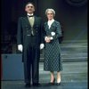 Actors Edwin Bordo and Edie Cowan in a scene from the Broadway production of the musical "Annie."