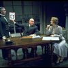 Actors Reid Shelton as Daddy Warbucks (C) and Sandy Faison as Grace (R) in a scene from the Broadway production of the musical "Annie."