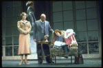 Actors Andrea McArdle as Annie, Sandy Faison as Grace and Reid Shelton as Daddy Warbucks in a scene from the Broadway production of the musical "Annie."