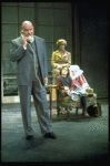 Actors Andrea McArdle as Annie, Sandy Faison as Grace and Reid Shelton as Daddy Warbucks in a scene from the Broadway production of the musical "Annie."