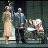 Actors Andrea McArdle as Annie, Sandy Faison as Grace and Reid Shelton as Daddy Warbucks in a scene from the Broadway production of the musical "Annie."