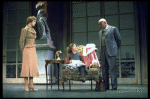 Actors Andrea McArdle as Annie, Sandy Faison as Grace and Reid Shelton as Daddy Warbucks in a scene from the Broadway production of the musical "Annie."