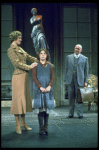 Actors Andrea McArdle as Annie, Sandy Faison as Grace and Reid Shelton as Daddy Warbucks in a scene from the Broadway production of the musical "Annie."