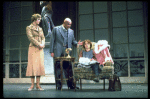 Actors Andrea McArdle as Annie, Sandy Faison as Grace and Reid Shelton as Daddy Warbucks in a scene from the Broadway production of the musical "Annie."